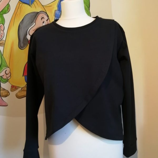 Dames sweater met overslag maat 32 tot 54