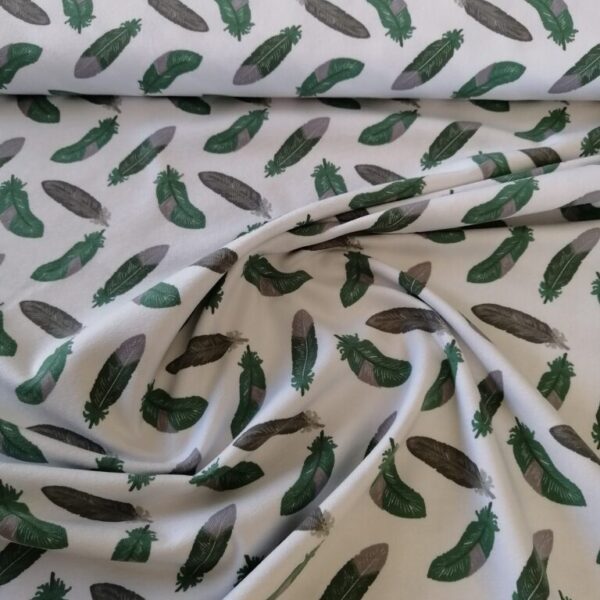 Jersey feathers white/mint.