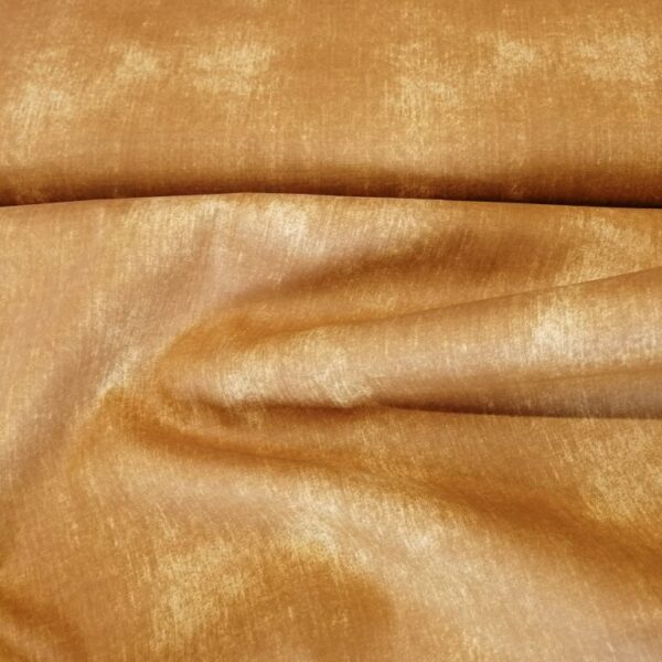 Katoen jeanslook color ochre.