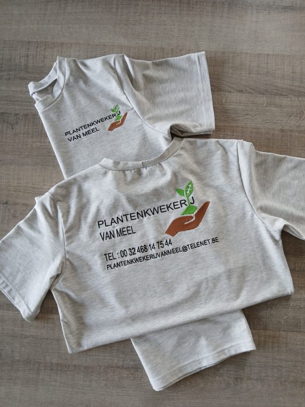 Bedrijfslogo achterkant T-shirt - Afbeelding 2