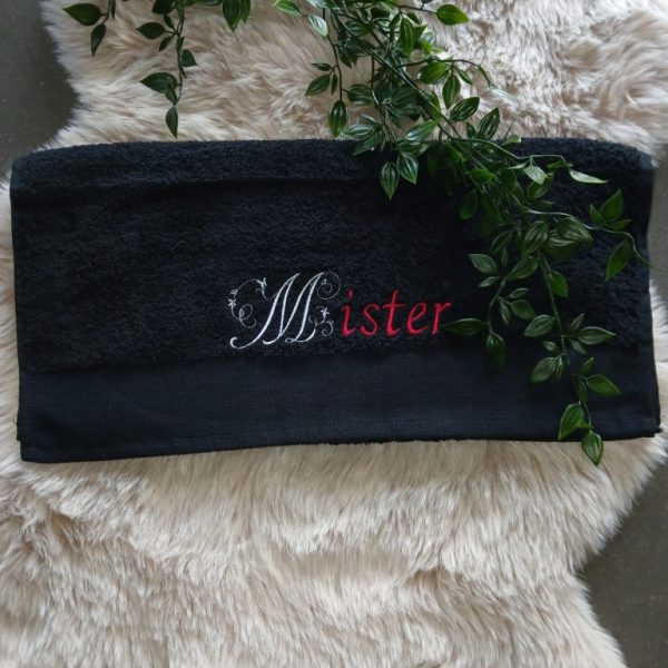 Handdoek van Bio Organic katoen : ' Mister '