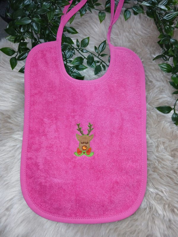 Slabbetje met koordjes : eland