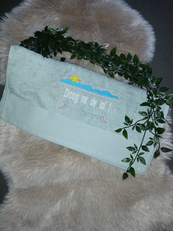 Handdoek van Bio Organic katoen : Droog na de lol!