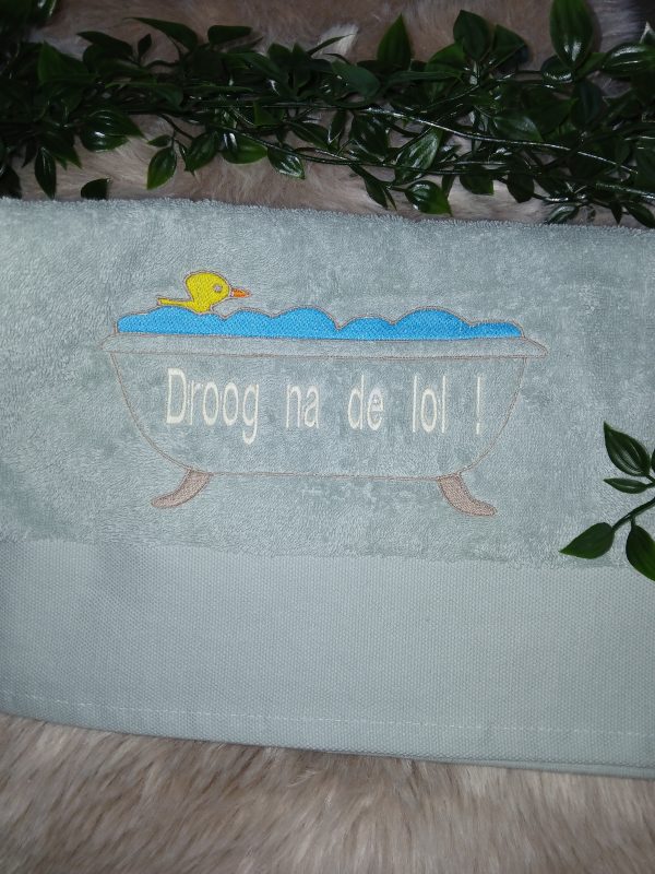 Handdoek van Bio Organic katoen : Droog na de lol! - Afbeelding 2
