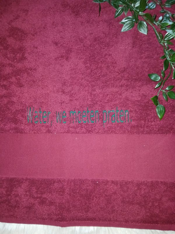 Handdoek : Water, we moeten praten. - Afbeelding 2