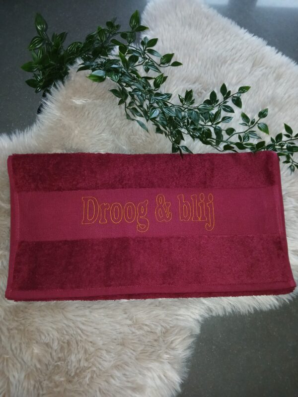 Handdoek : Droog & blij