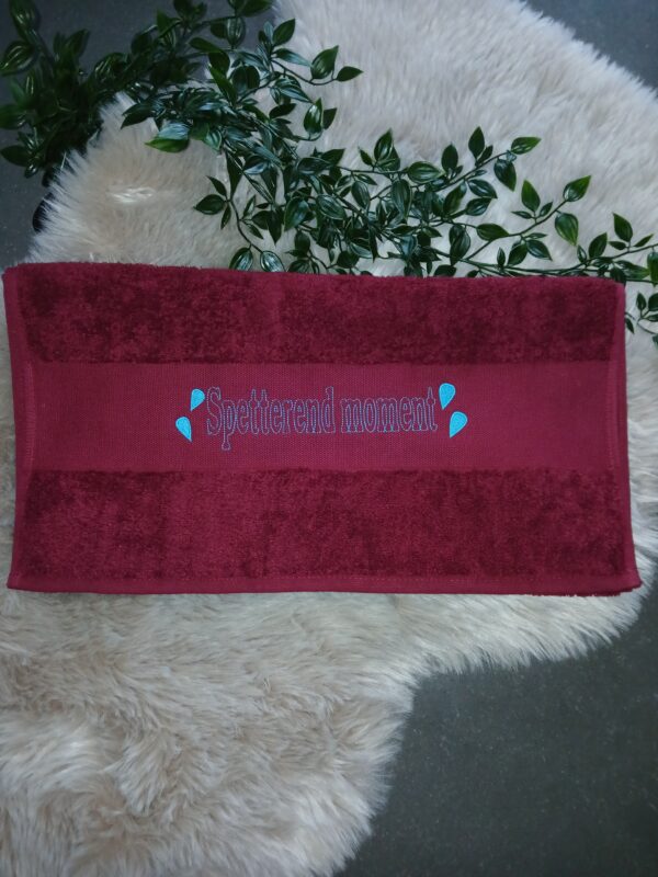Handdoek : Spetterend moment