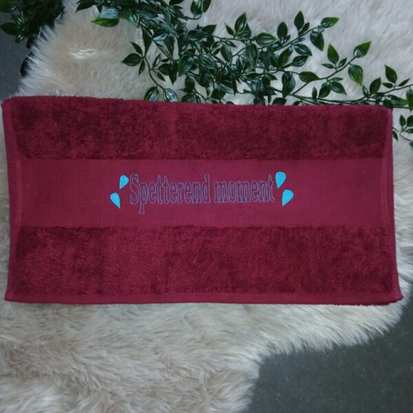 Handdoek : Spetterend moment