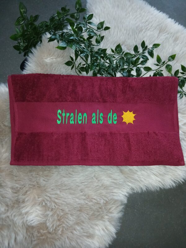Handdoek : Stralen als de zon