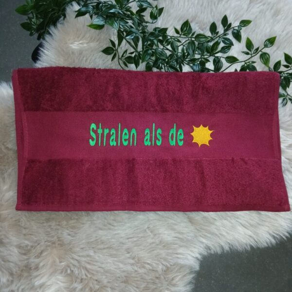 Handdoek : Stralen als de zon