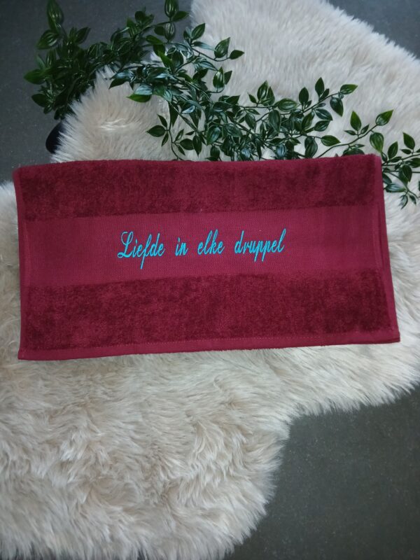Handdoek : Liefde in elke druppel