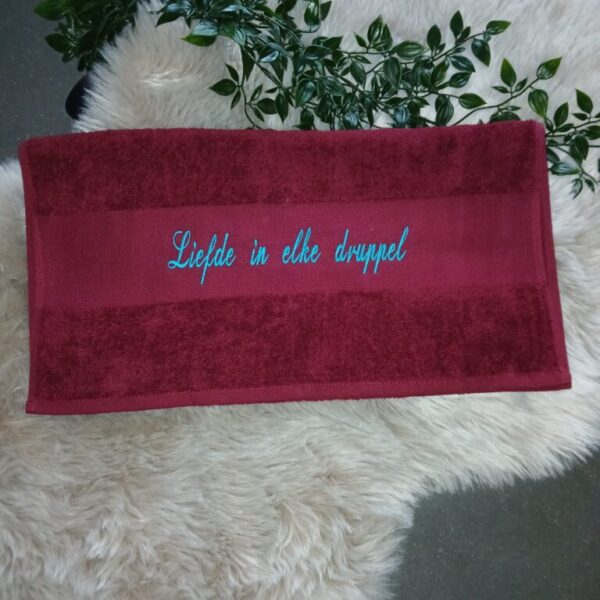 Handdoek : Liefde in elke druppel