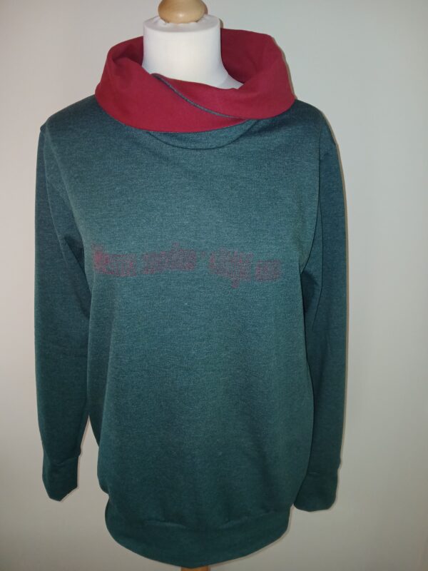 Dames sweater met tailleboord, maat XS tot XXXL. - Afbeelding 3