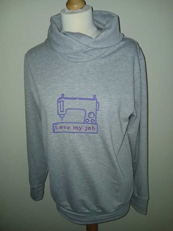 Dames sweater met tailleboord, maat XS tot XXXL. - Afbeelding 4