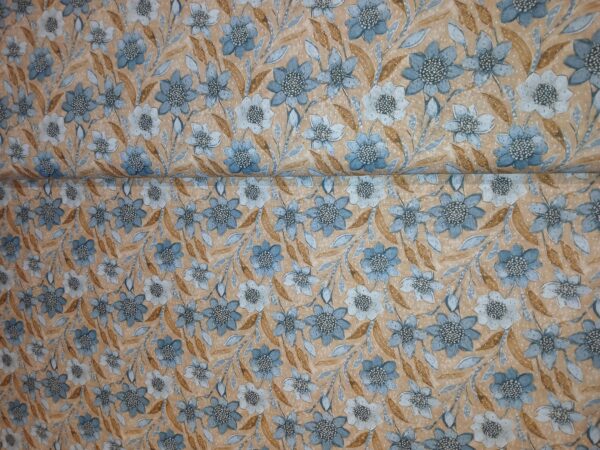 Poplin katoen Night flowers