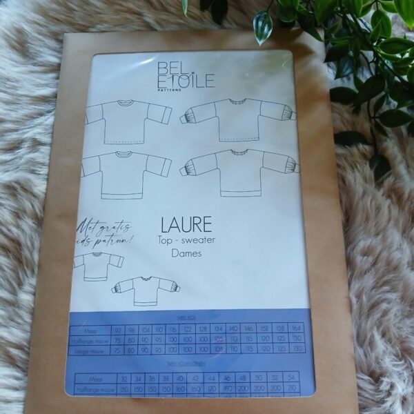 Papieren naaipatroon van Bel Etoile Laure : Top en Sweater met GRATIS kidspatroon