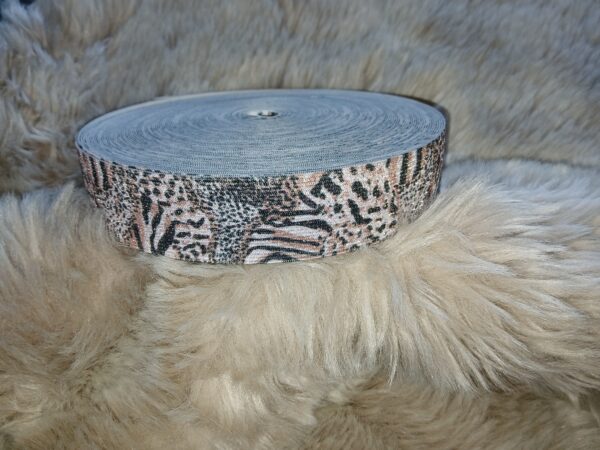 Taille sierelastiek dierenprint Zebra mix.