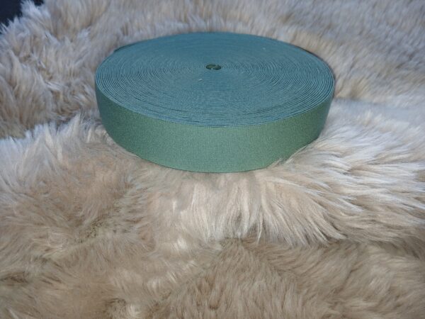 Taille sierelastiek Donker oud groen, 4 cm.