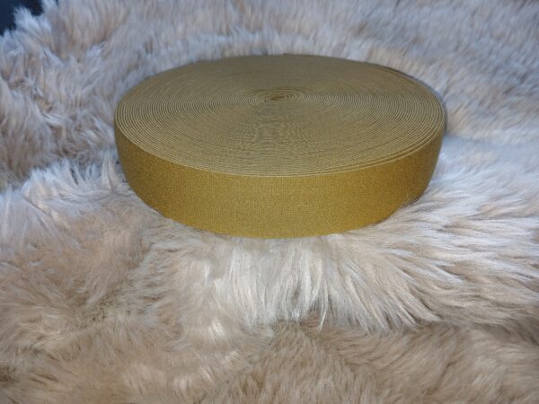 Taille sierelastiek Goudbruin, 4cm.