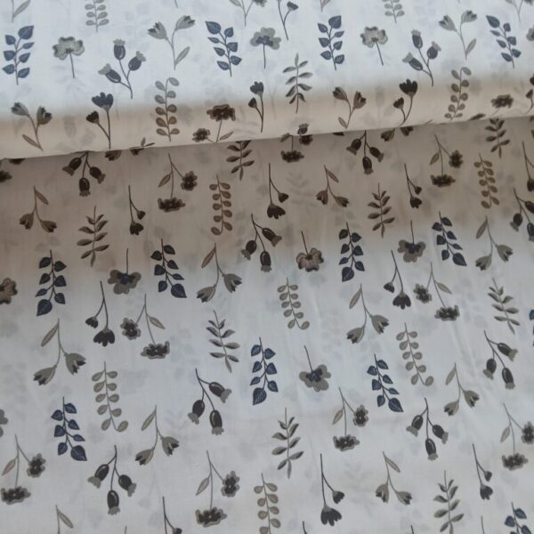 Poplin katoen Cynthi bloemen.