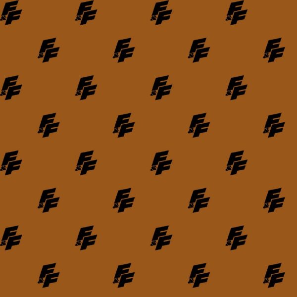 Poplin katoen Fast & Furious, kleur cognac.